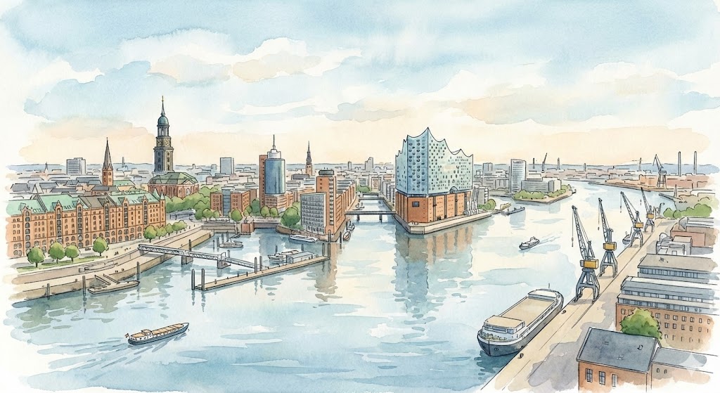 Skyline als Key Visual für strukturierten Portfolioaufbau